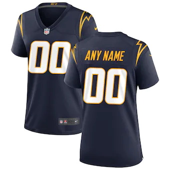 womens nike navy los angeles chargers alternate custom game